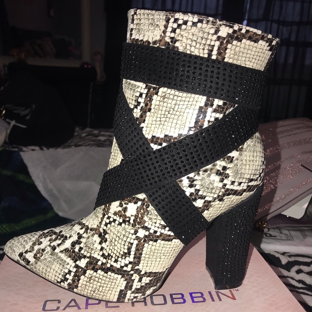 Snakeskin Rhinestone boots